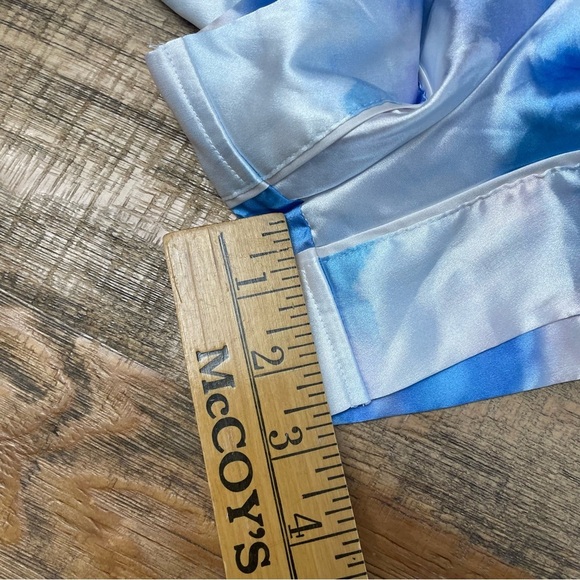 NWT VICTORIA’S SECRET Rainbow Sky Satin 2-pc Short Pajama Set top XL shorts L - Picture 13 of 14